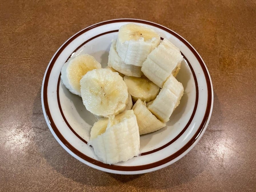 Sliced Banana.