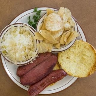Grilled Knockwurst Sandwich