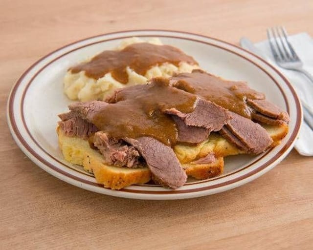 Open Face Brisket.