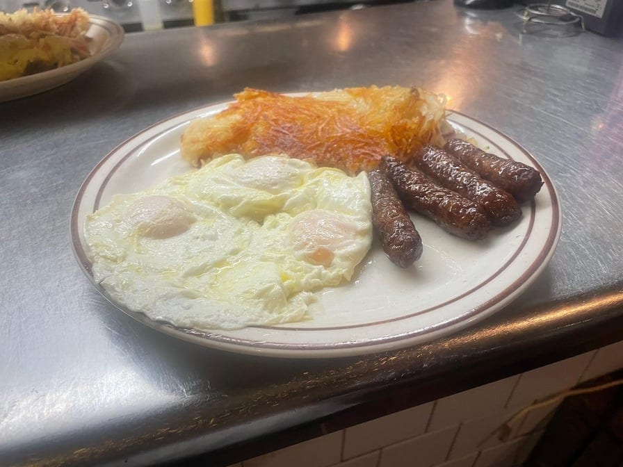 Turkey Sausage & Eggs.