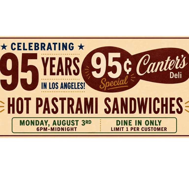 Celebrate 95 Years with Canter's Deli!