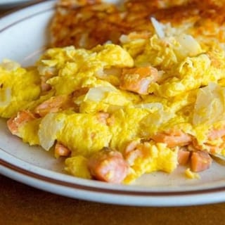 Lox, Eggs & Onions Scrambled
