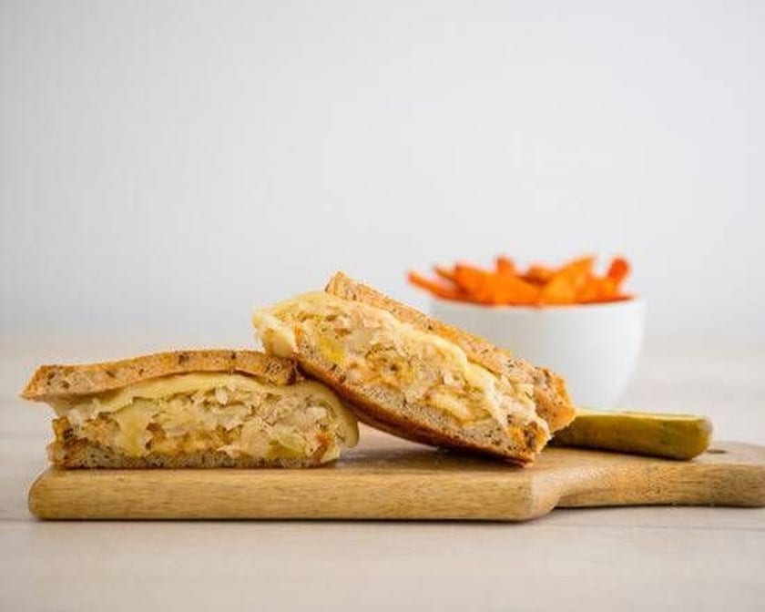 Veggie Reuben Sandwich.