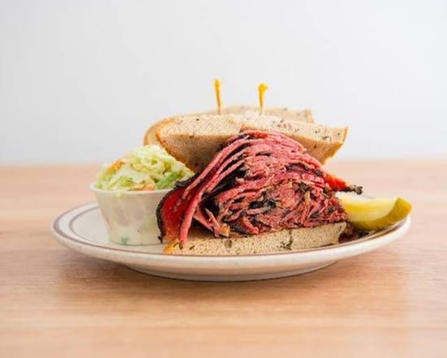 Hot Pastrami Sandwich.
