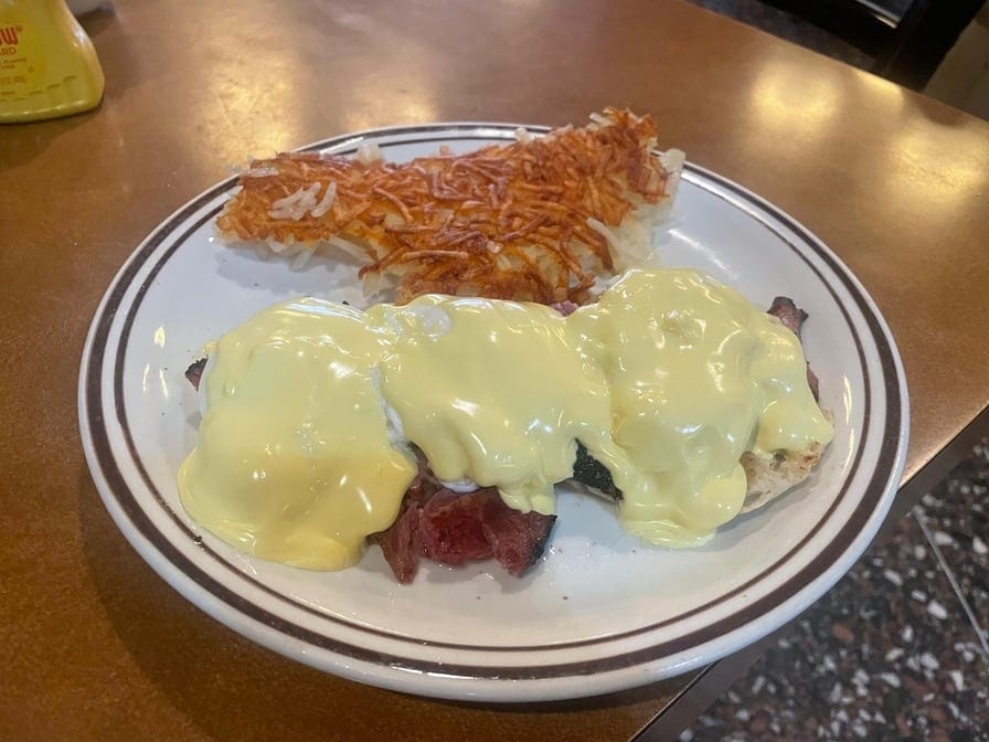 Pastrami Benedict.