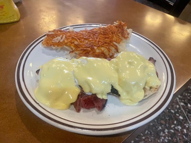 Pastrami Benedict.