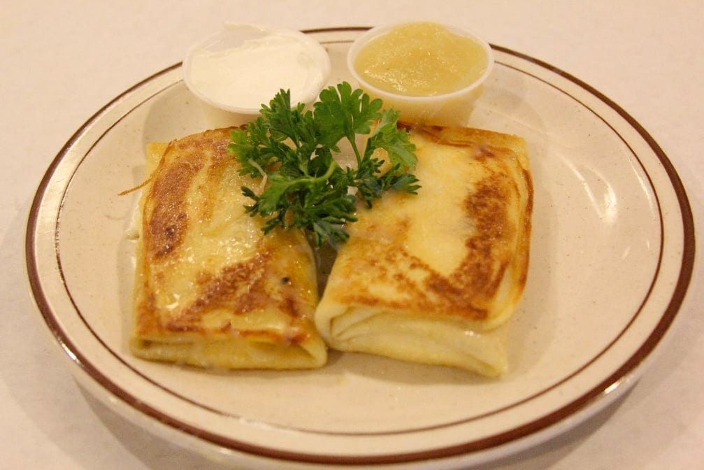 Cheese Blintzers.