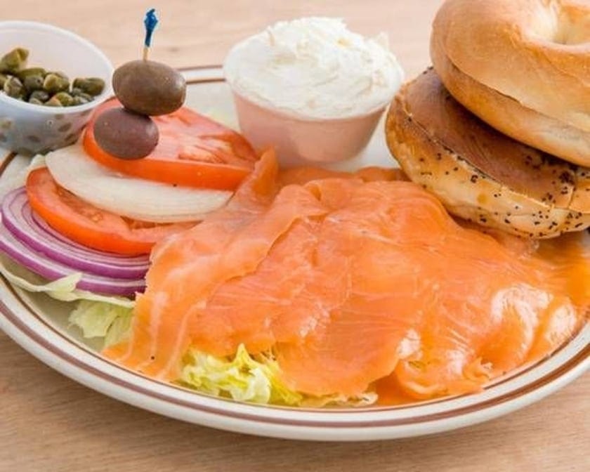 Smoked Salmon Plate.