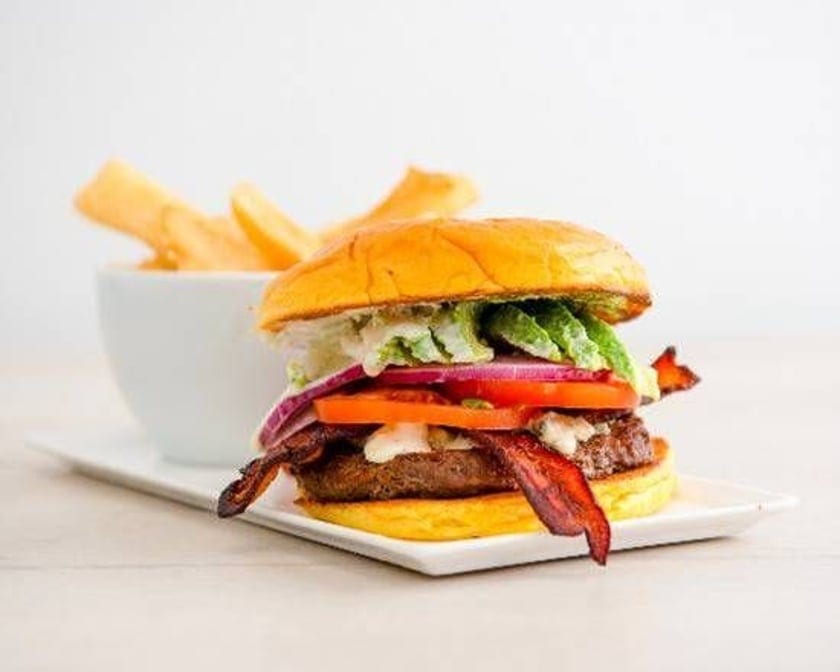 Black and Blue Burger.