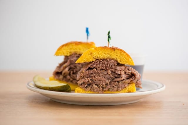 Beef Dip Sandwich.