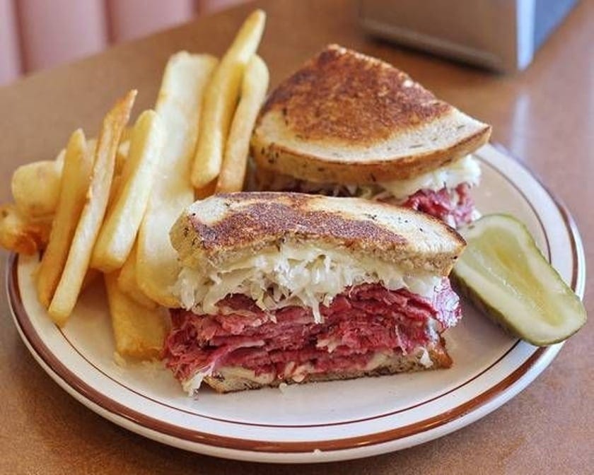 Corned Beef Reuben.