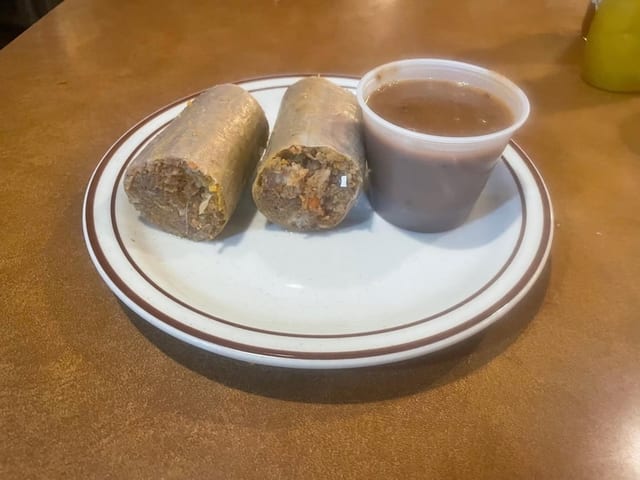 Stuffed Kishka with Gravy.