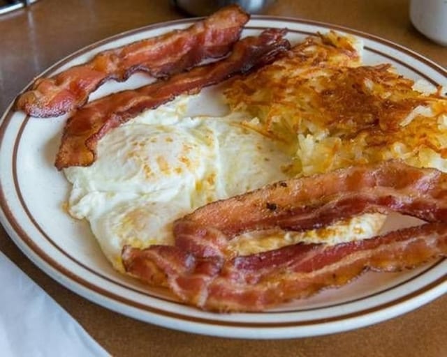 Thick Cut Bacon & Eggs.