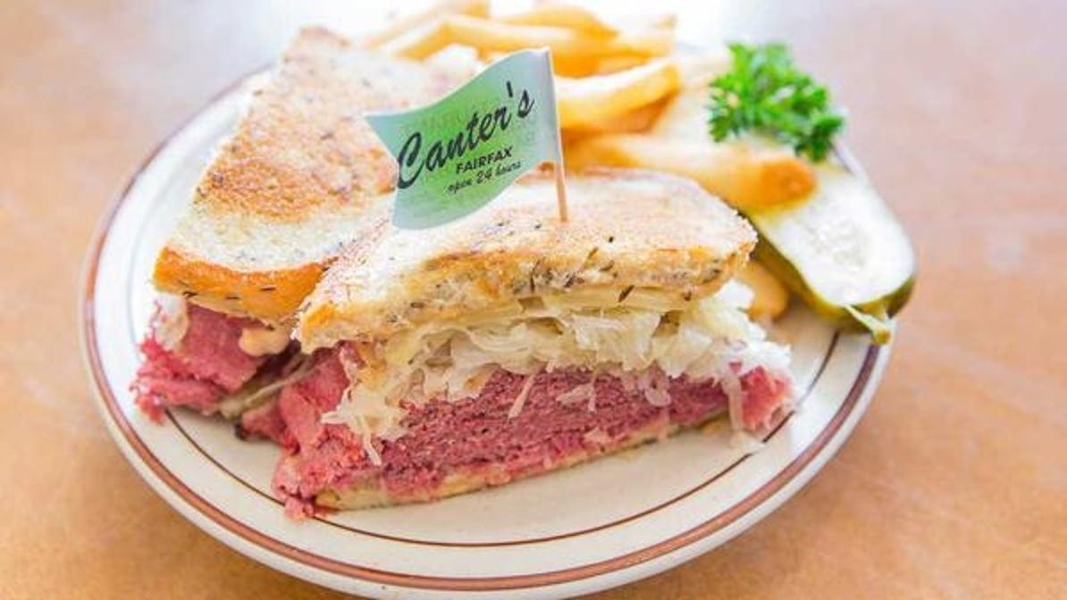 Corned Beef Reuben Sandwich.