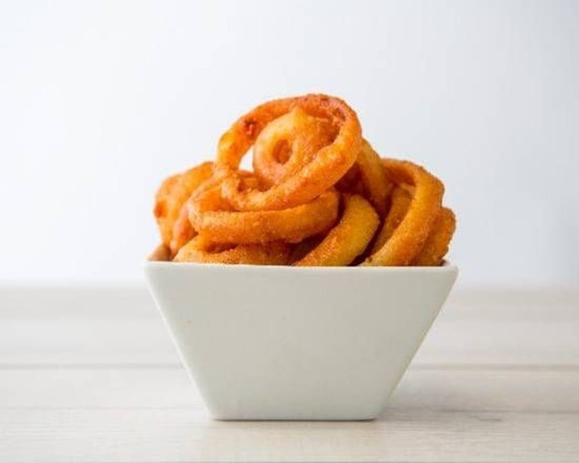 Beer Battered Onion Rings.