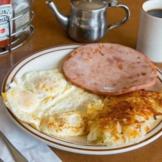 Honey Ham Steak & Eggs