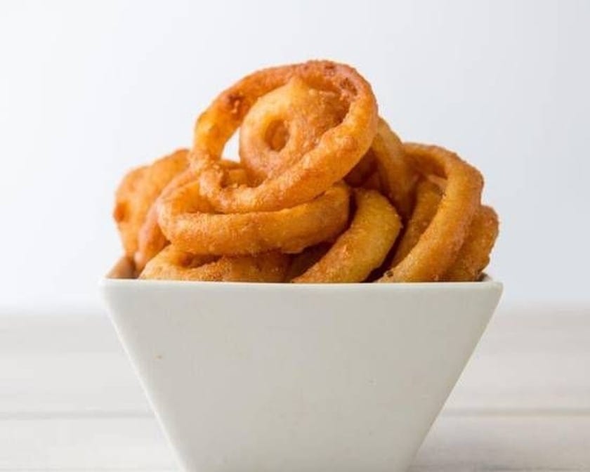 Beer Battered Onion Rings.