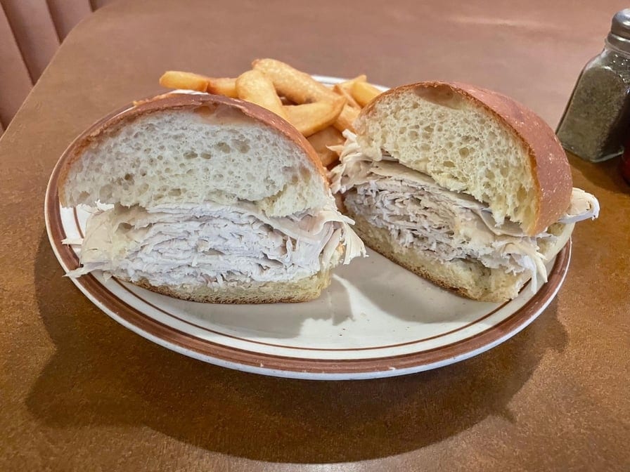 Turkey Dip Sandwich.
