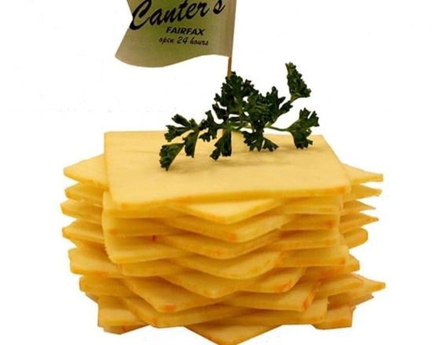 Sliced Muenster Cheese.