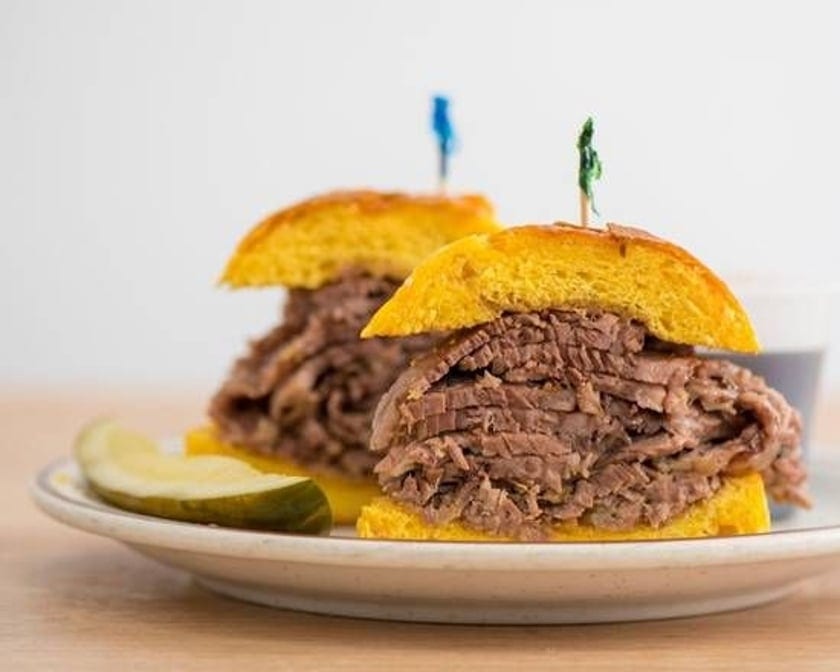 Beef Dip Sandwich.