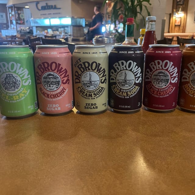 Dr. Brown's Sodas.
