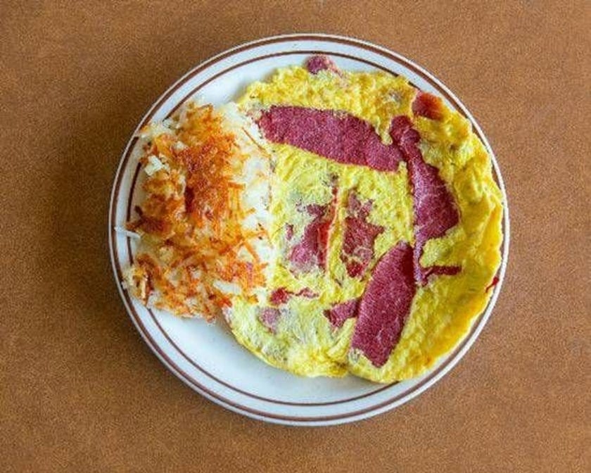 Pastrami/Corned Beef and Eggs.