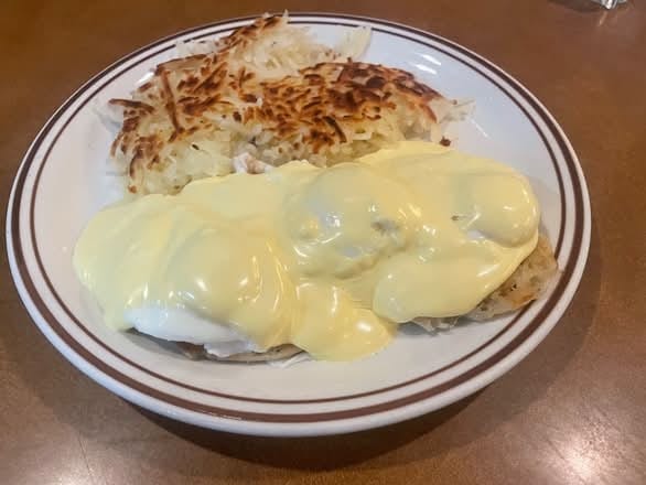 Canadian Bacon Benedict.